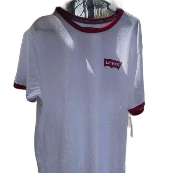 Levi's Other - NWT Levi’s Mens Short Sleeve Shirt Red and White
